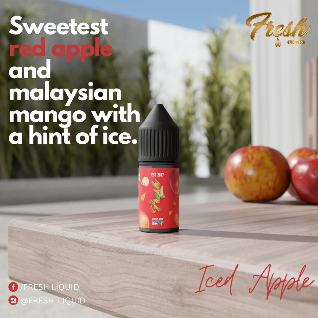 Fresh E-liquid - Iced Apple Salt Flavour Shot Kit, 30ml